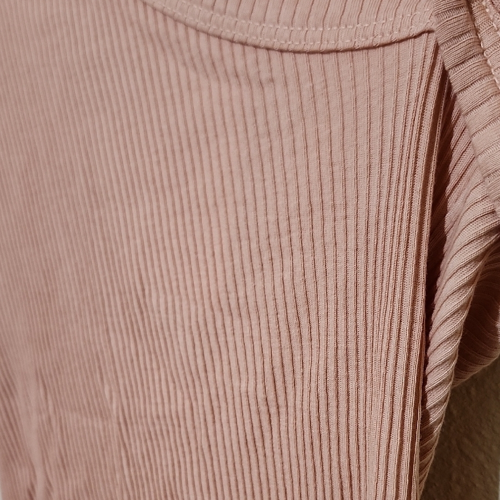 John Elliott Pink Fitted Short Sleeve Tee - Picture 6 of 10